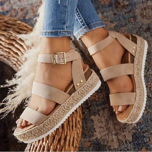 Espadrille Triple Strap Sandal