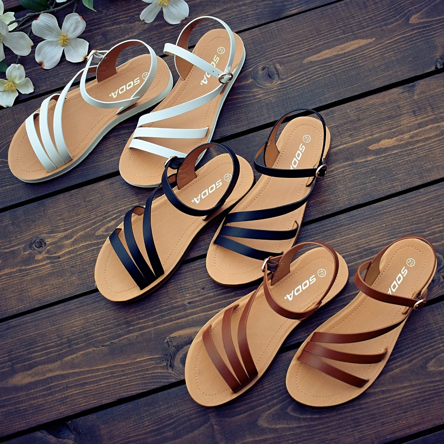 Crossover Comfort Cushioned Sandal