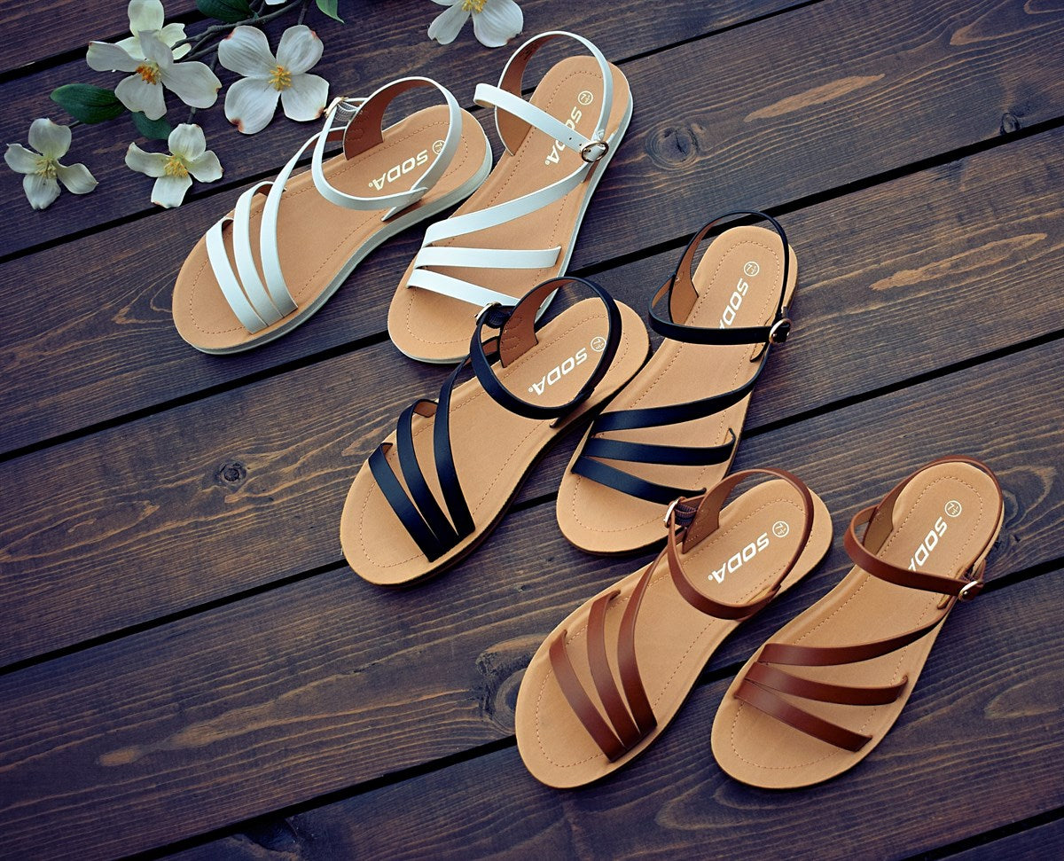 Crossover Comfort Cushioned Sandal