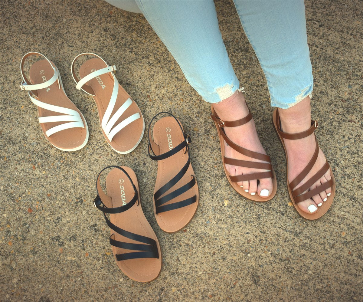 Crossover Comfort Cushioned Sandal