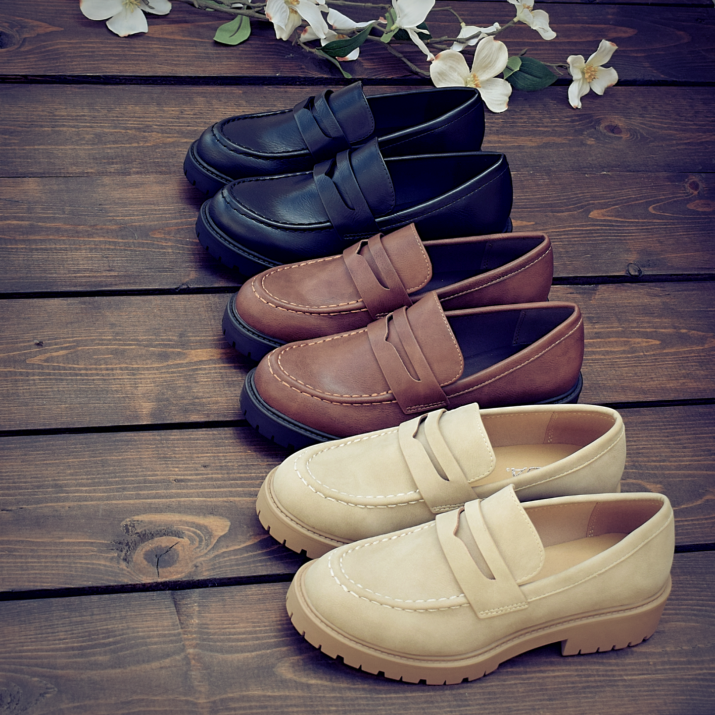 Platform Sole Slip-On Loafer