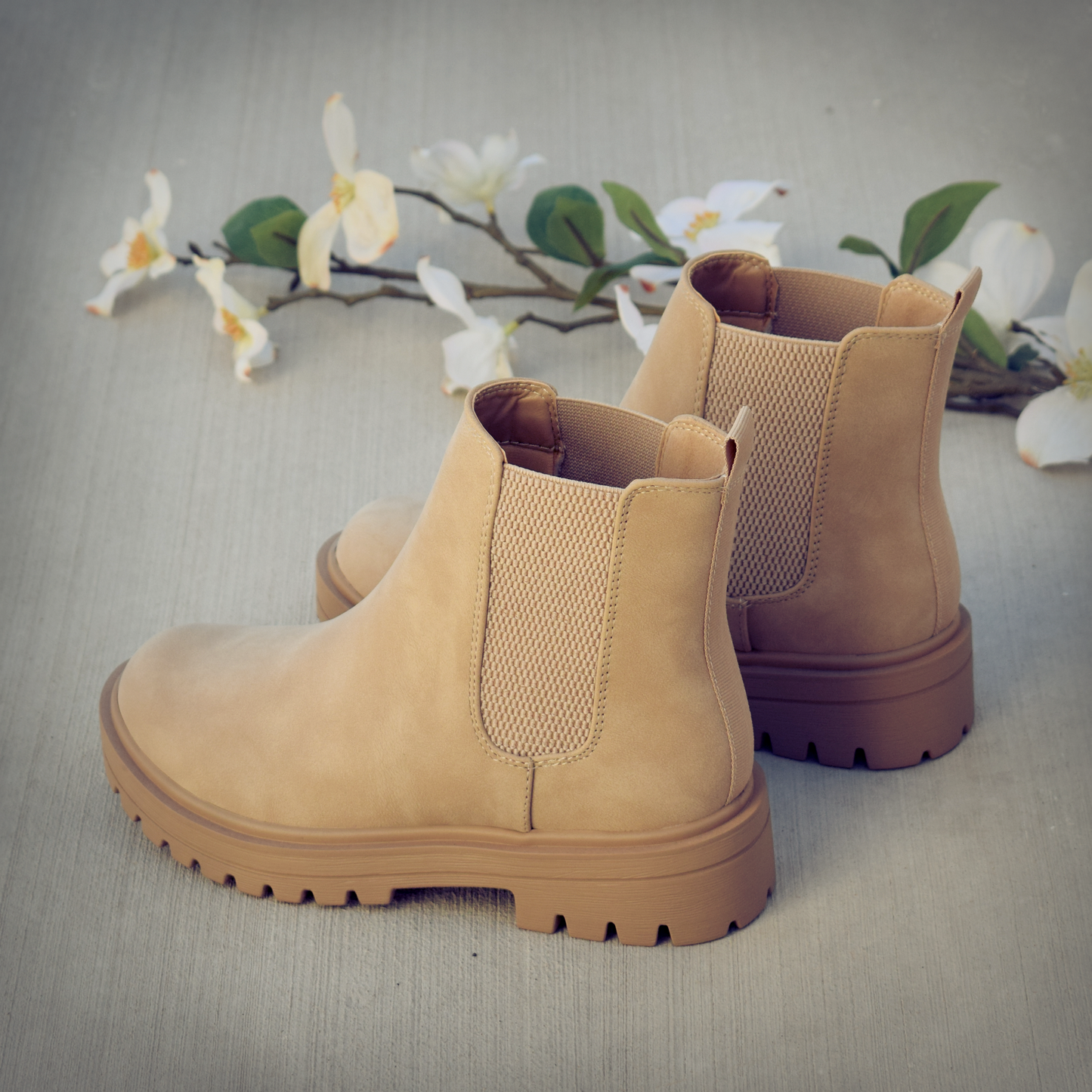 Lug Sole Mid Height Boot