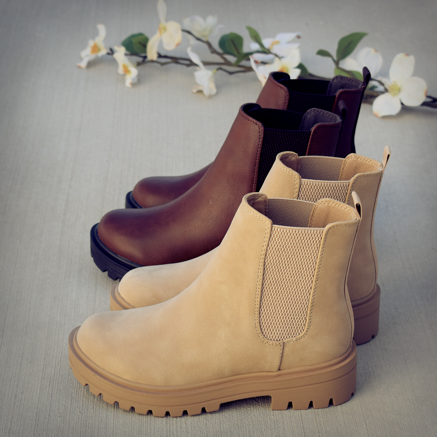 Lug Sole Mid Height Boot