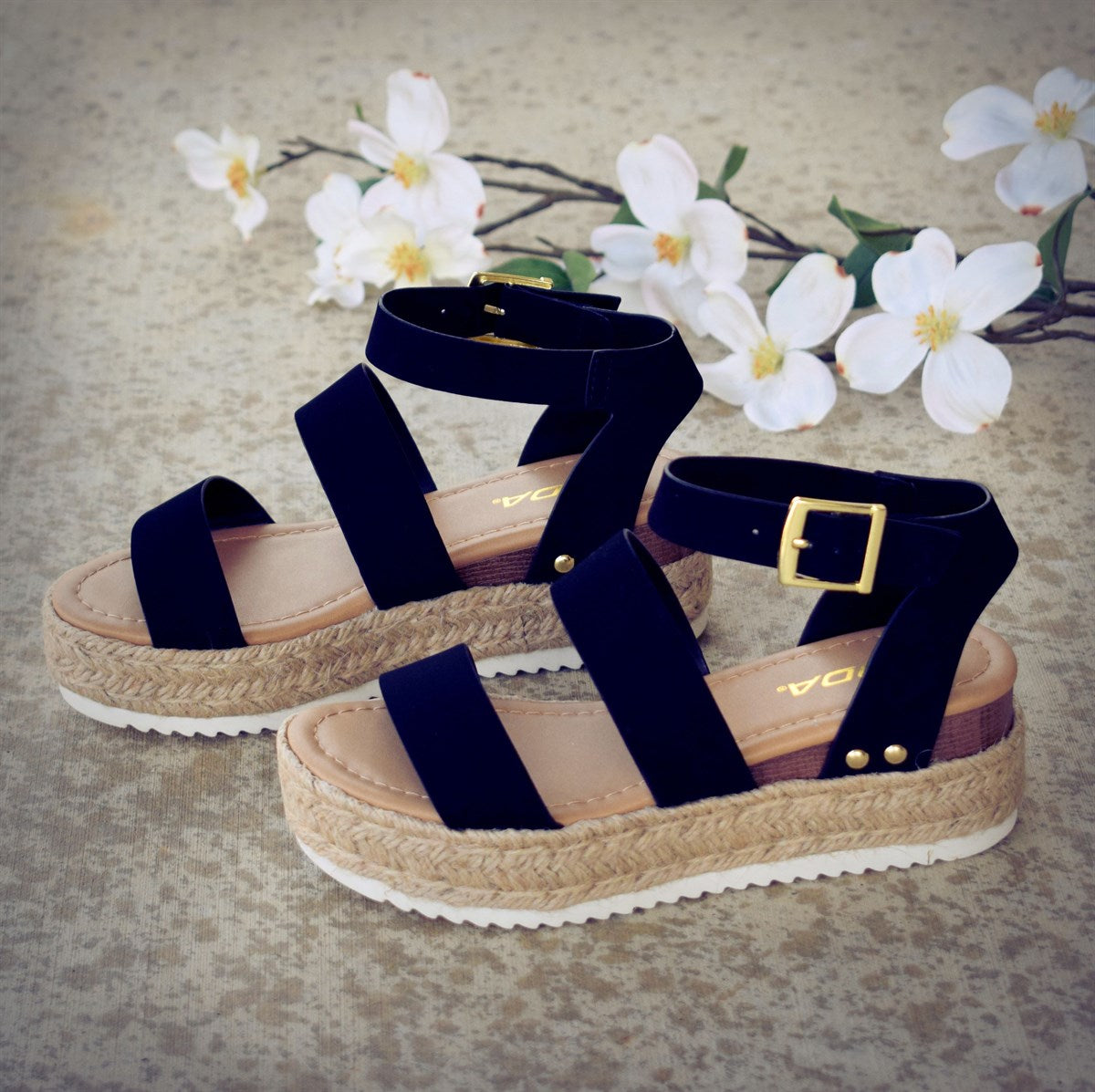 Espadrille Triple Strap Sandal